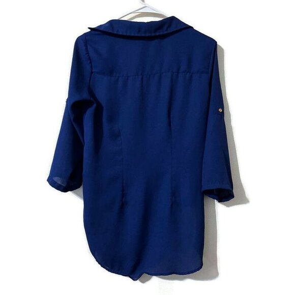 M P H COLLECTION BLOUSE BLUE(SALE) - Picture 2 of 14